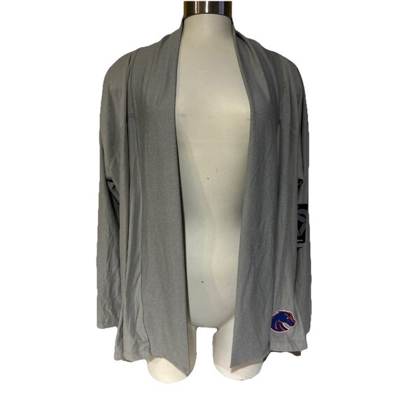 NEW Boise State BSU Broncos Colosseum Gray Lightweight Cardigan Jacket Women's M - Picture 1 of 9